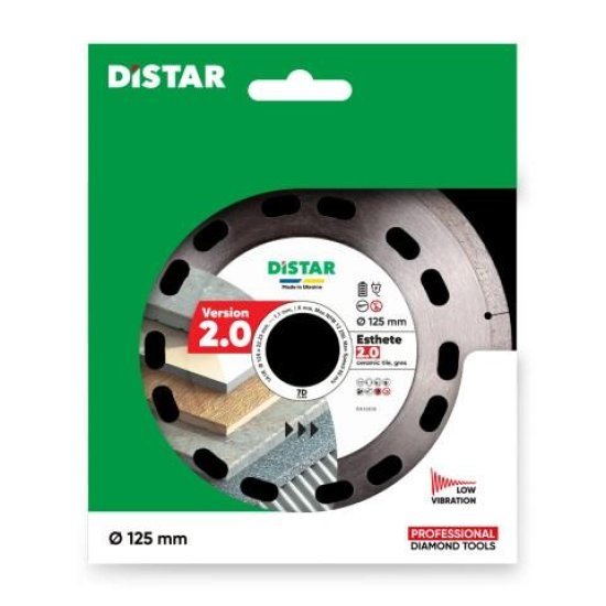 Круг алмазний відрізний 1A1R 125 Distar ESTHETE 2.0