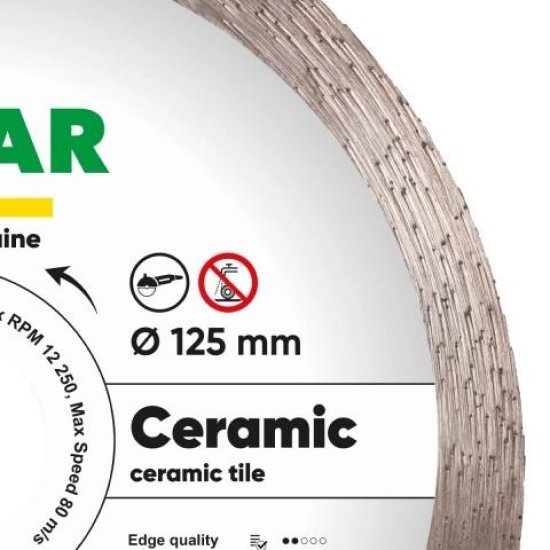 Круг алмазний відрізний 1A1R 125 Distar CERAMIC