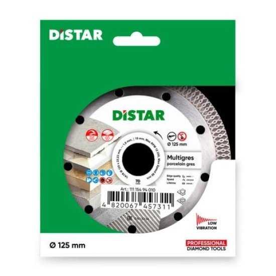Круг алмазний відрізний 1A1R 125 Distar MULTIGRES