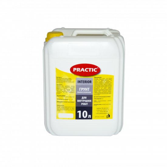 Грунт для внутрішніх робіт PRACTIC INTERIOR 10Л
