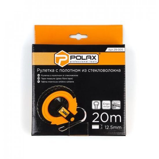 Polax Рулетка геодезична, скловолокно 20 м (29-005)