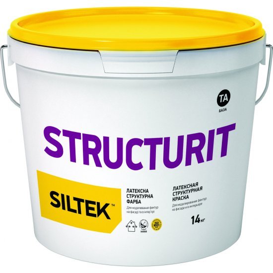 Siltek STRUCTURIT Латексна структурна фарба, 7кг