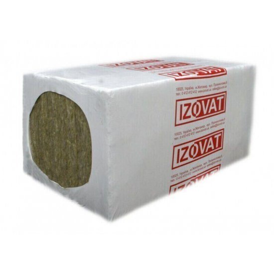 IZOVAT Плити теплоізоляційні з мінеральної вати 135 (1000*600*100 - 2ш)